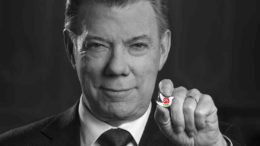 When a lemon-in-the-eyes social experiment symbolizes the prospective hope yet logical reservation of one terrorist organizations' transition into peace. Photo (c) Semana 2016; FARC logo artistically added.